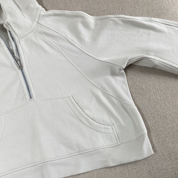Lululemon Scuba Oversized Half-Zip Hoodie Natural Ivory - Picture 2 of 11